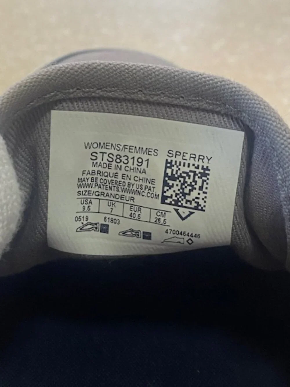 Sperry Top-Sider Gray Canvas Boat Shoes Sneakers - Women’s 9.5